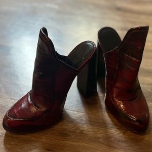 Alexander Wang Eel Skin Mules